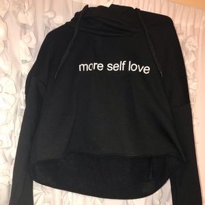 More Self Love cropped hoodie (m)